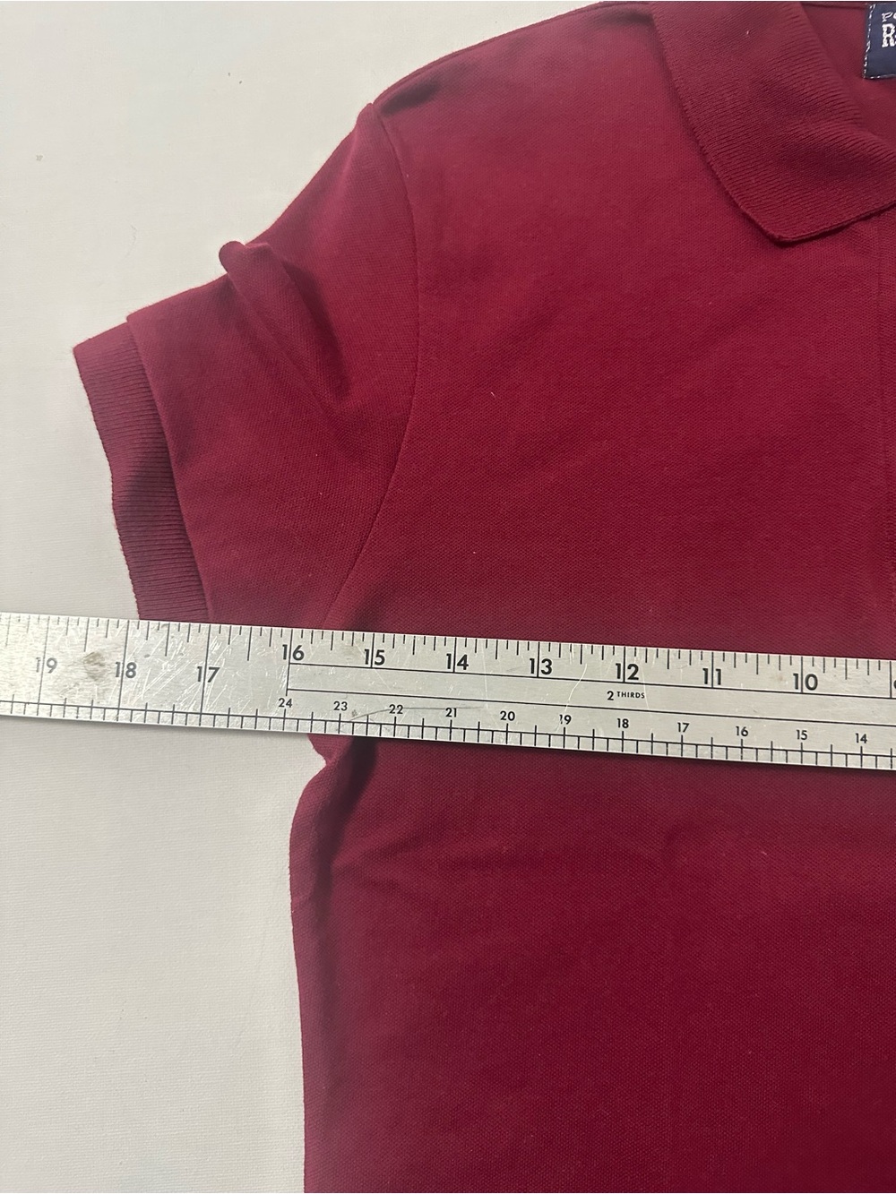 Vintage new Ralph Lauren Girls' Red Polo Shirt Large Junior - Picture 2 of 5